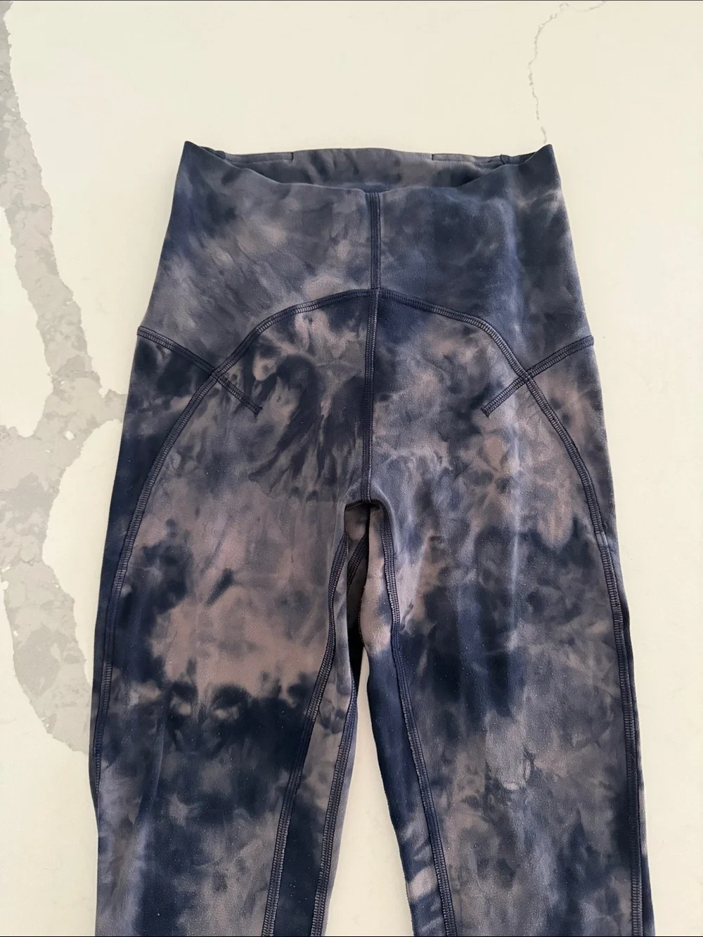 Lululemon Align High-Rise Crop Diamond Dye Blue Leggings